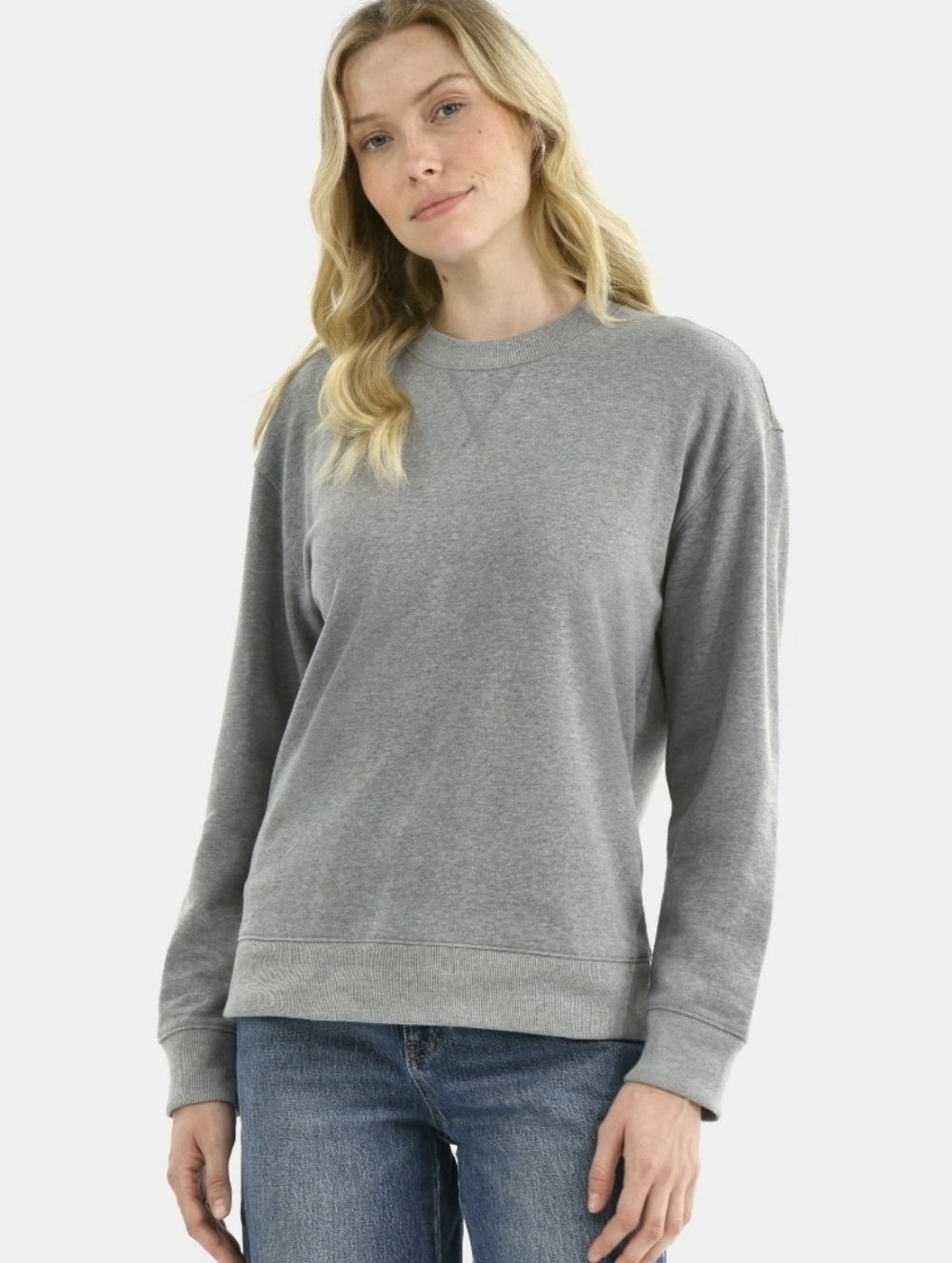 Time and Tru Women's and Women's Plus Crewneck Sweatshirt with Long Sleeves, 12